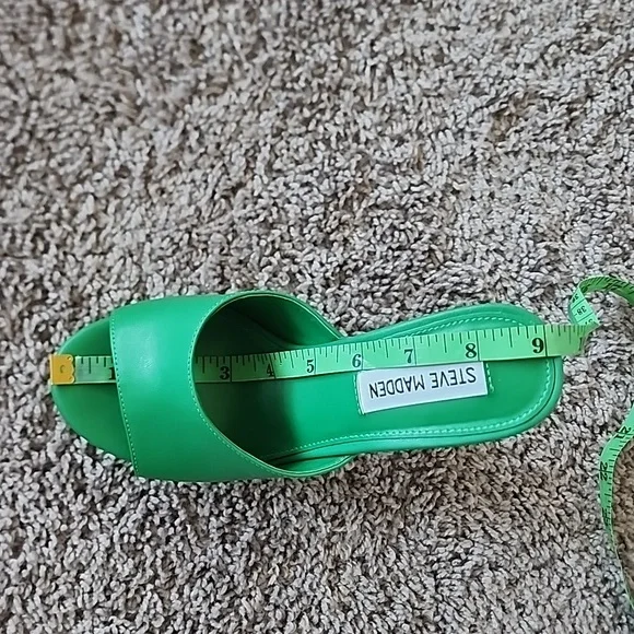 Steve Madden Bristal slip on green platform shoes-6 - Picture 11 of 11